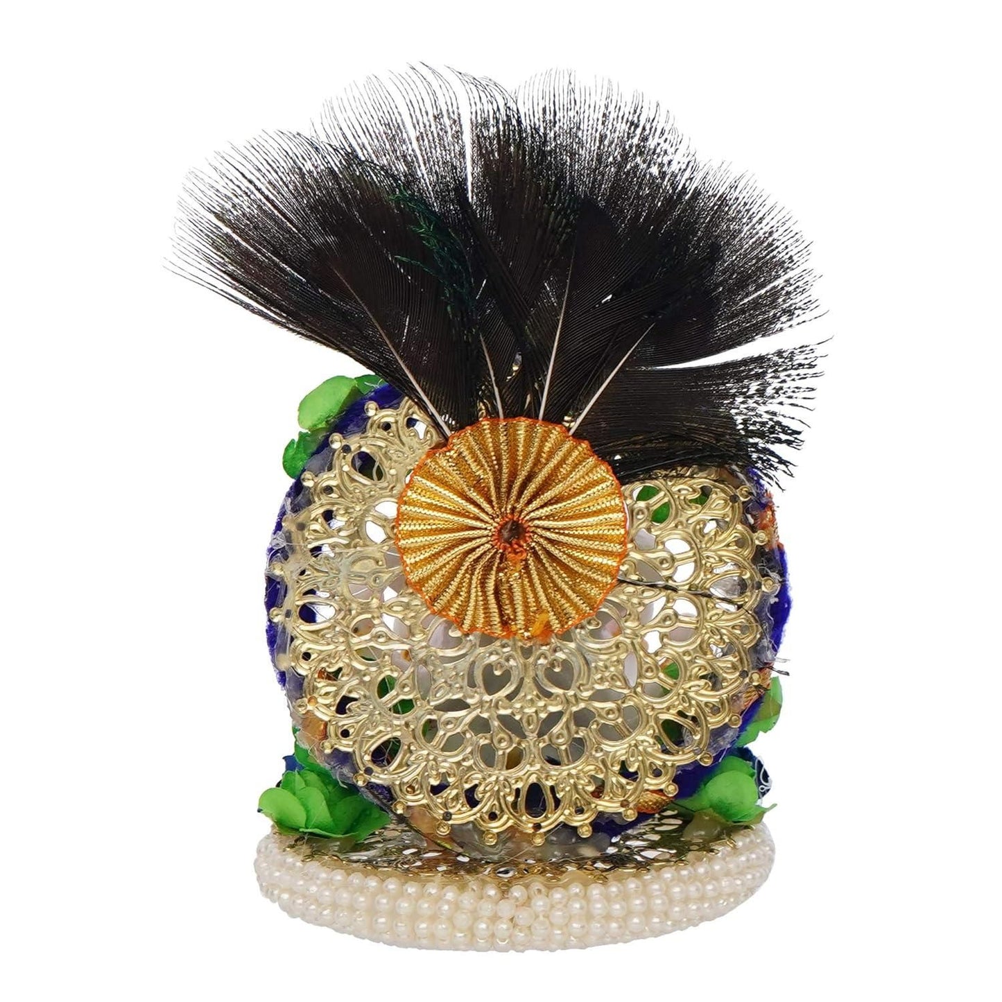 Lord Ganesha Idol with Peacock Feather